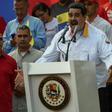 Venezuelan President Nicolas Maduro, at a pro-government rally in Caracas, has resisted mounting US pressure for his removal