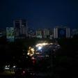 View of Caracas taken on March 8, 2019 during the worst power outage in Venezuela's history