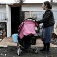 Vigilantes attacked this Roma camp near Paris on Monday
