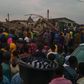 The crowd who visited the site of a building collapse in Ibadan, Oyo State, were helpless in the absence of emergency tools to help rescue the victims The Nation