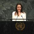Angelina Jolie, a UN special envoy for refugees, appealed for US engagement in the world, in an address at a UN conference on peacekeeping