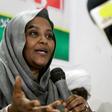 Mariam al-Mahdi, deputy leader of Sudan's Umma party, speaks at a press conference in this file picture from September 9, 2014