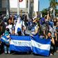 Demonstrators protest against President Daniel Ortega's rule in Managua, Nicaragua on March 23