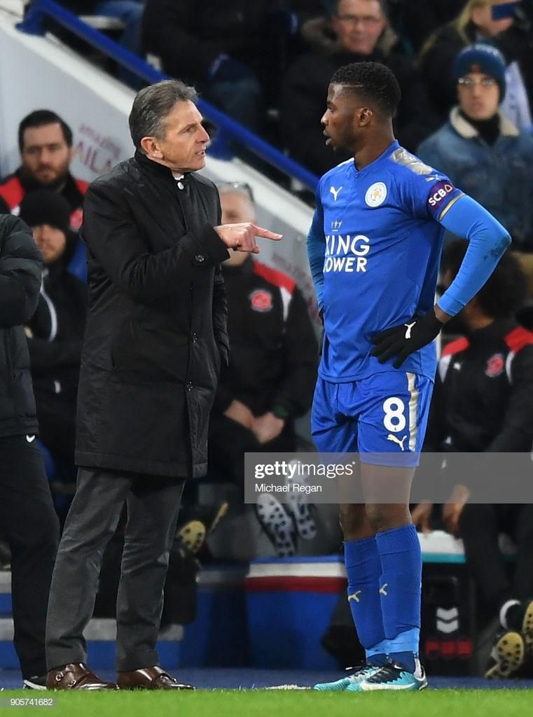 Claude Puel (pictured above with Kelechi Iheanacho) worked with two Nigerian players at Leicester City (Michael Regan/Getty Images )