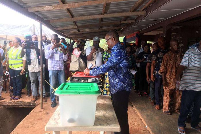 Peter Obi casts his vote1