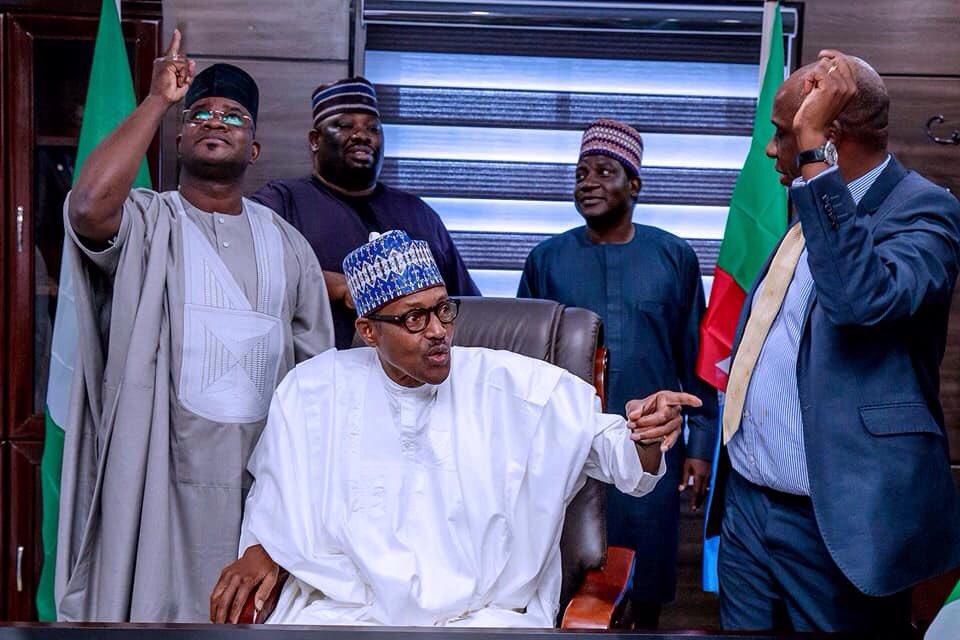 President Muhammadu Buhari and Kogi state Governor Yahaya Bello