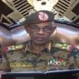Sudanese Defence Minister Ahmed Awad Ibnouf announces the army's ouster of veteran president Omar al-Bashir in an eagerly awaited state television broadcast that follows four months of nationwide protests