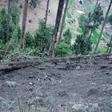Photograph released by Pakistan's Inter Services Public Relations shows damage in hilly terrain in the Balakot area where Pakistan said Indian planes briefly violated its airspace