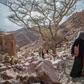 Umm Yasser guides a group of hikers through the rugged terrain of South Sinai, where tourism has been hard hit by Egypt's political turmoil
