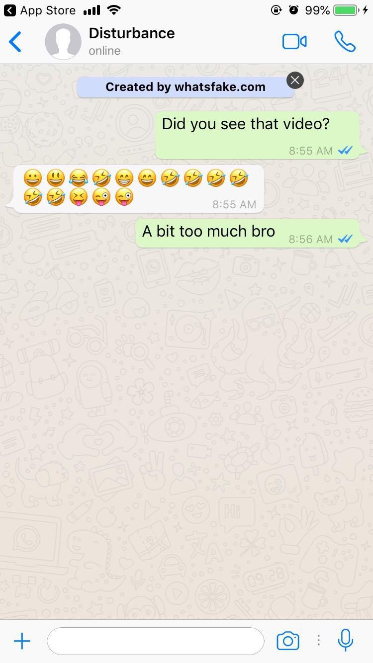 Curb your use of emojis (WhatsFake)