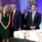 Allen Weisselberg (2nd from right) is the chief financial officer of the Trump Organization