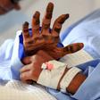 A Yemeni girl receives treatment at a hospital in the capital Sanaa for wounds sustained during an air strike in northern Hajjah province