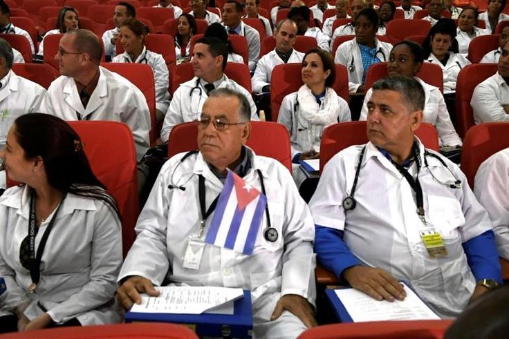 Cuba last year sent around 100 doctors to Kenya, seen here at their induction programme in Nairobi in June