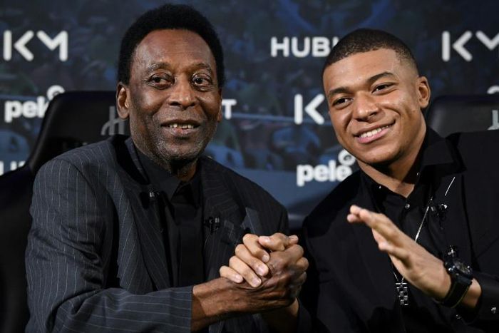 Pele was hospitalised after meeting Kylian Mbappe at a promotional event in Paris