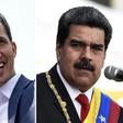 Venezuelan opposition leader Juan Guaido (L) and Venezuelan President Nicolas Maduro are locked in a struggle for power in Venezuela