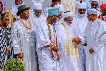 Buhari hosts National Council of Traditonal Rulers [Twitter/@MBuhari]