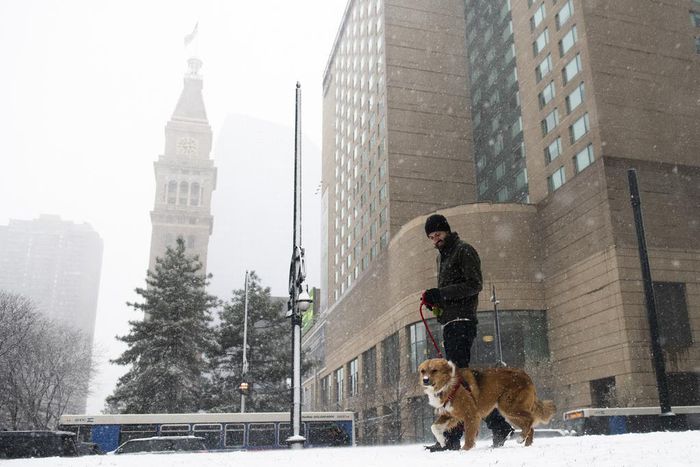 Blizzard Hits Central U.S., a Day After States Bask in Spring Sunshine