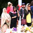Florial tributes are laid near the Al Noor mosque in Christchurch, one of two targeted in the massacre