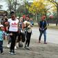 Honduran migrants gather in the north of the country at the begining of their march to the United States
