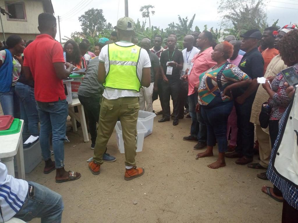 Collation of results vote counting at a Polling Unit INEC