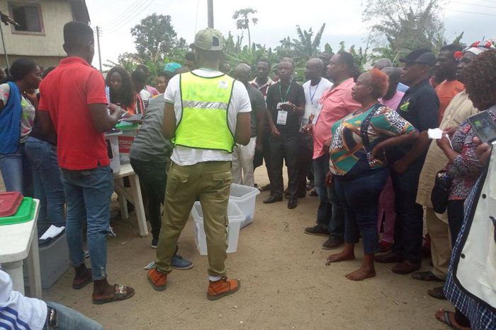 Collation of results vote counting at a Polling Unit INEC