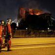 Firefighters have entered the cathedral and brought out some priceless artworks