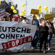 The protesters singled out companies such as Deutsche Wohnen and Vonovia, which have bought thousands of buildings and turned them into high-end apartments