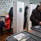 A Moldovan man casts his vote at a polling station in Chisinau on February 24, 2019
