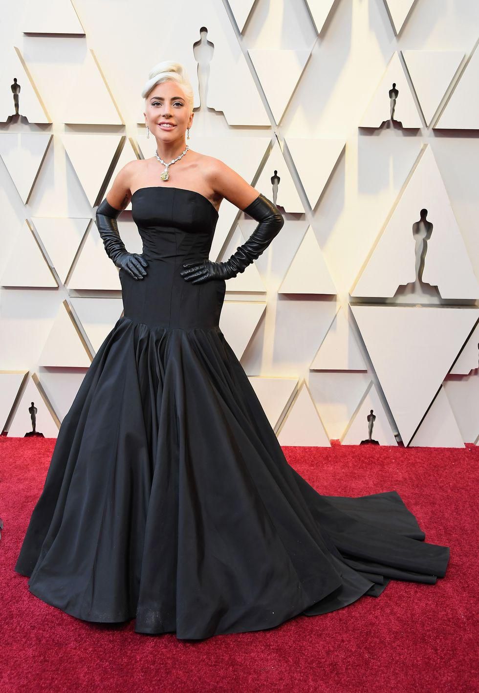 Lady Gaga wearing Alexander McQueen at the 91st Academy Awards