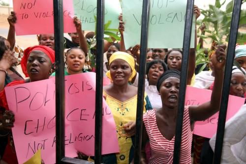 protesting nigerian women