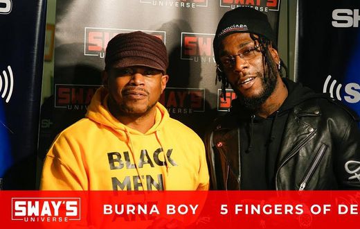 Burna Boy appears on 'Sway in the Morning' hosted by veteran rapper, and on-air personality Sway Calloway on SiriusXM Shade 45. (YouTube/Sway's Universe)