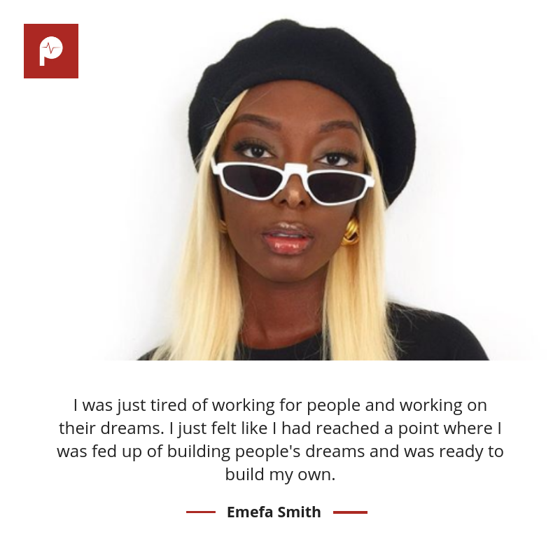 Emefa Smith speaks on what motivated her to start her own business.