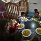 Children eat at the Kapuy Foundation shelter -which supports children in situation of abandonment or with serious health problems, including undernourishment- in Maracay, Aragua state, Venezuela