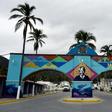 The entrance to Mexico's Islas Marias federal prison on Isla Maria Madre in the Pacific Ocean