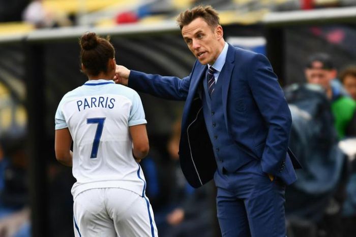 England women's coach Phil Neville is to implement the values he learnt from his late coach and mentor, Eric Harrison