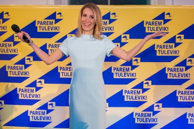 Kaja Kallas wooed voters with business-friendly promises to cut taxes and unemployment insurance premiums to aid job creation 