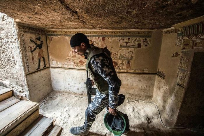 The newly-discovered tomb in the Egyptian city of Akhmim is more than 2,000 years old