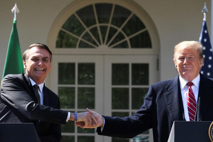 Hosting President Jair Bolsonaro at the White House on March 19, 2019, President Donald Trump said relations with Brazil have "never been closer"