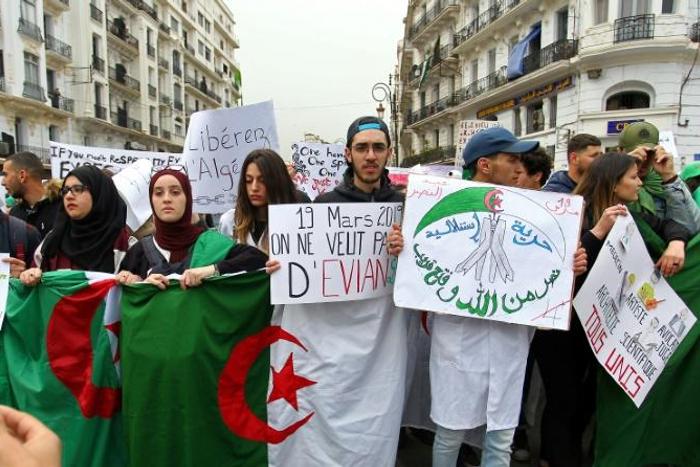 Algerians have been protesting since last month, calling on Bouteflika to quit