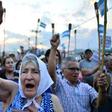 Protestors march to demand the resignation of Honduran President Juan Orlando Hernandez