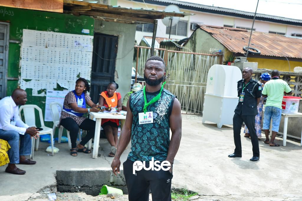 An APC party agent at Shomolu (Pulse)