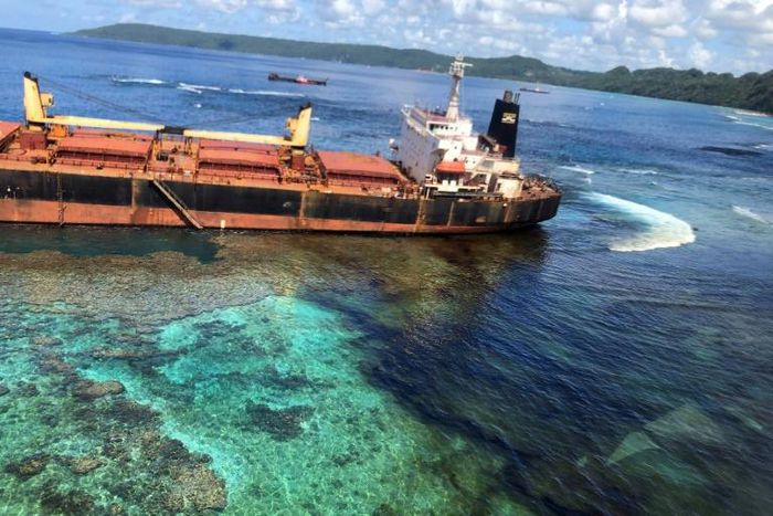 The ship has leaked more than 70 tonnes of oil into the sea, with another 600 tonnes still on the stricken vessel