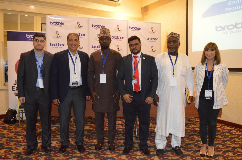 Mohammad Saed the Manager Planning Division, Izzat Debs the MD, Skysat Technologies, Mr Ojikutu the Chairman CAPDAN, Mohammed Noor the Manager, Sales Divi(From L-R) [File photo]