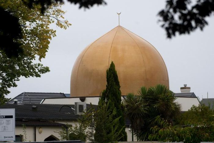 The Deans Street mosque in Christchurch, New Zealand, one of the mosques where worshippers were gunned down on March 17, 2019