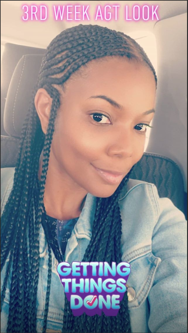 Gabrielle Union No Makeup Instagram Selfie