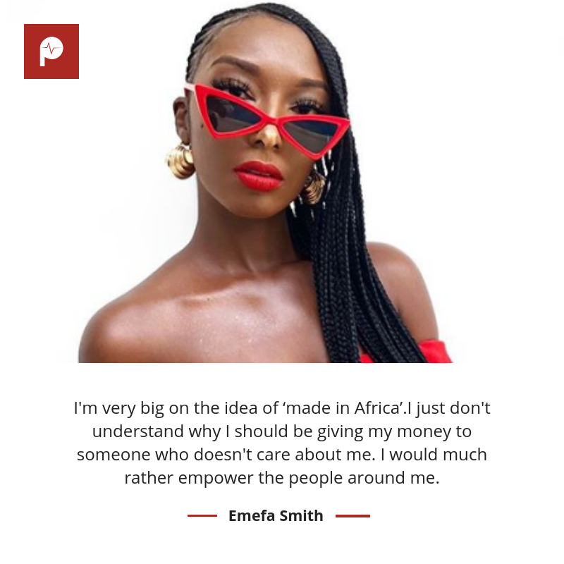 Emefa Smith speaks on why she prefers to empower local African artisans through her personal style.