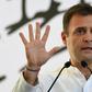 Congress president Rahul Gandhi addressing supporters at an event to unveil the party's election manifesto in New Delhi on Tuesday