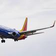 A Boeing 737 Max 8 flown by Southwest Airlines approaches for landing at Baltimore Washington International Airport near Baltimore, Maryland on March 11, 2019