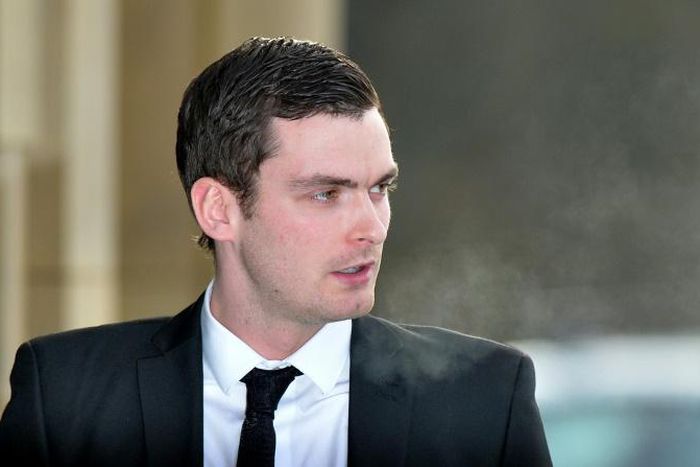 Adam Johnson arrives at Bradford Crown Court in 2016