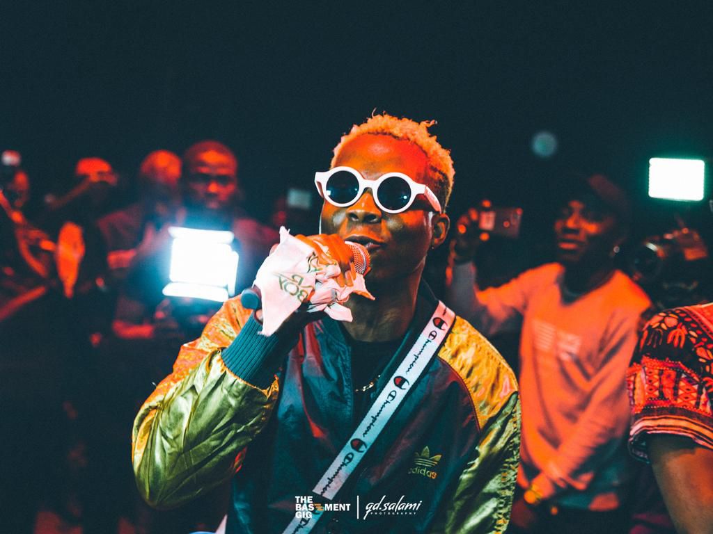 Terri performing at The Basement Gig 2019 first edition